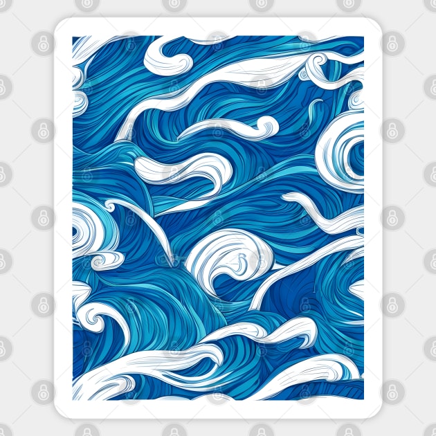 Waves and Tides Sticker by Bizaire